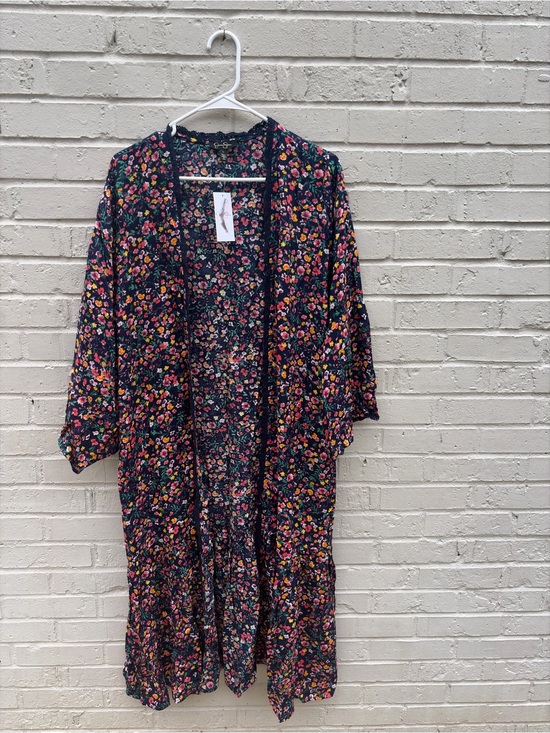 Jessica Simpson Sweaters - NWT Jessica Simpson Boho Floral Open-Front Kimono Cardigan